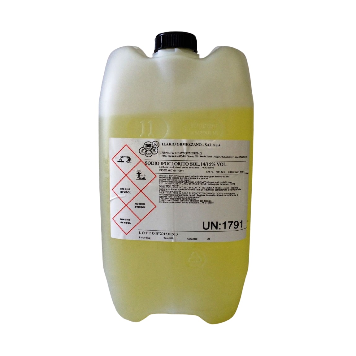 IPOCLORITO 14-15% KG.25