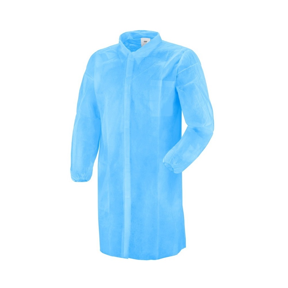 CAMICE POLIPROP. AZZURRO C/VELCRO  TG.XL PZ.1 (50)