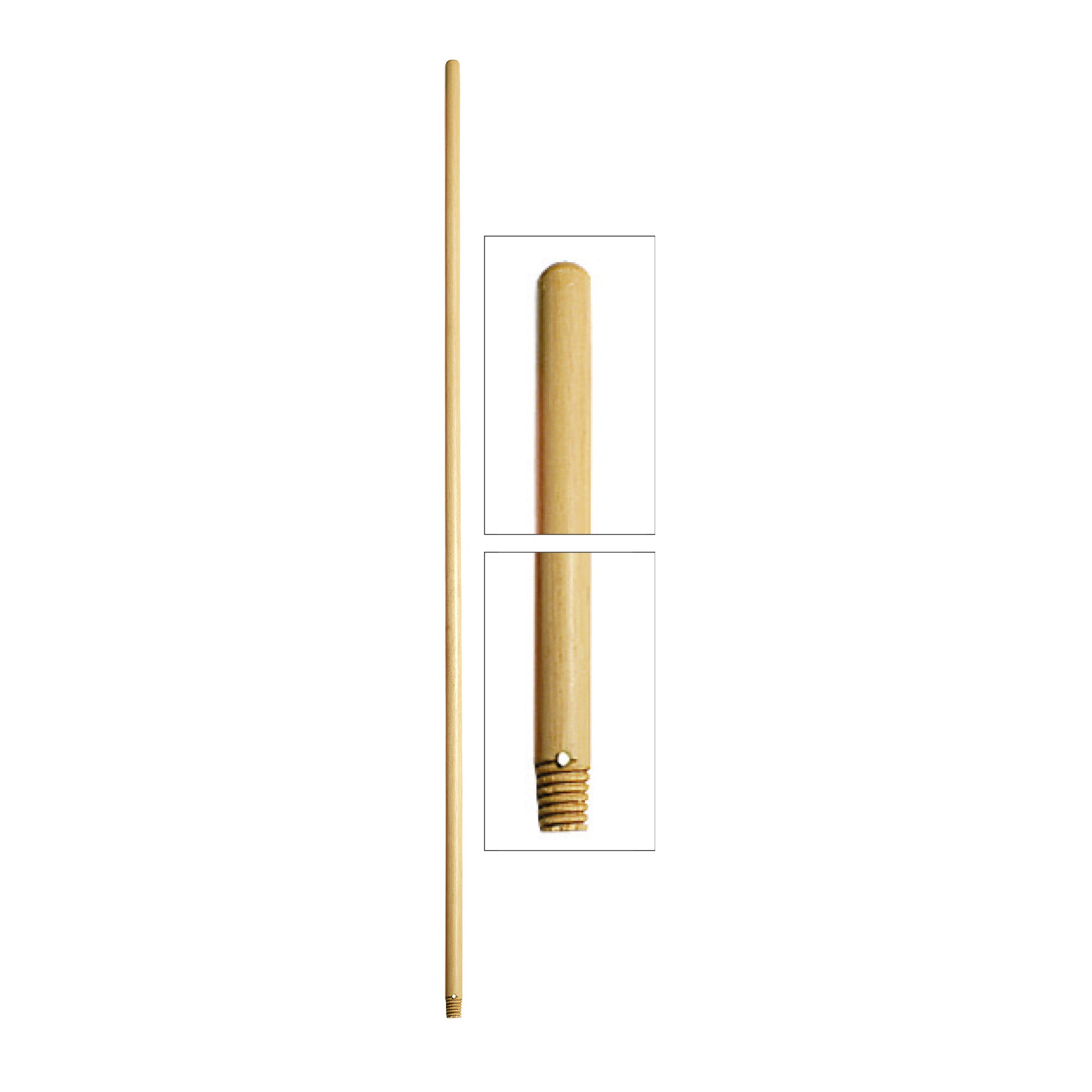 MANICO LEGNO VERNICIATO CM.150 C/FILETTO