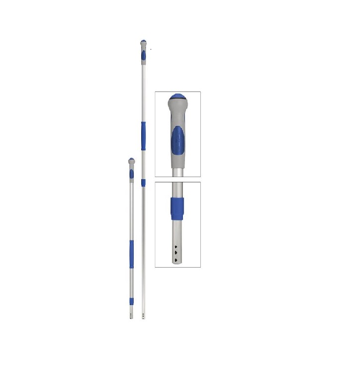 MANICO ALLUMINIO TELESCOPICO 2 PZ. DA 97 A 184 CM.