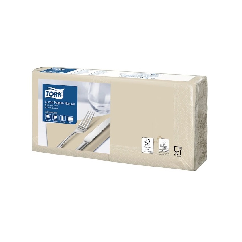 TOV. 33X33 2V. TORK NATURAL PZ.200 (10)
