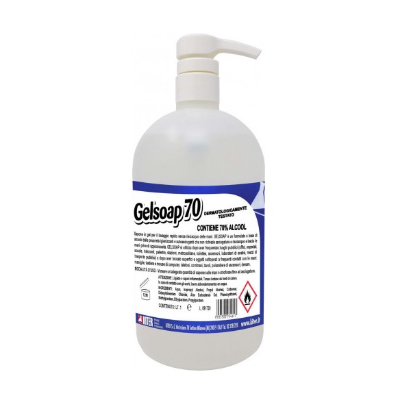 GELSOAP ALCOLICO IGIENIZZANTE MANI LT.1 (6)