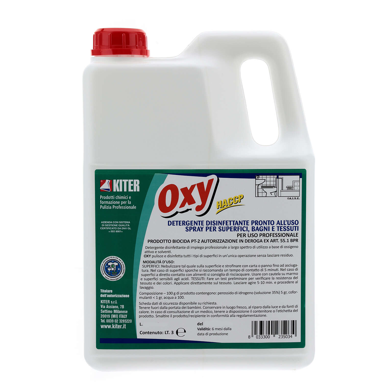 OXY DET. IGIENIZZANTE C/OSSIGENO HACCP LT.3 (4)