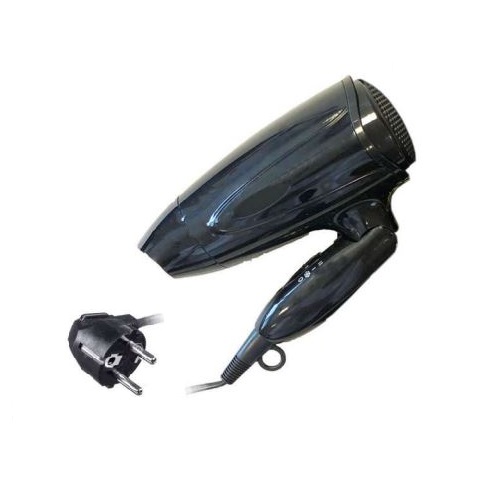 ASCIUGACAPELLI PORTATILE NERO 1800 WATT