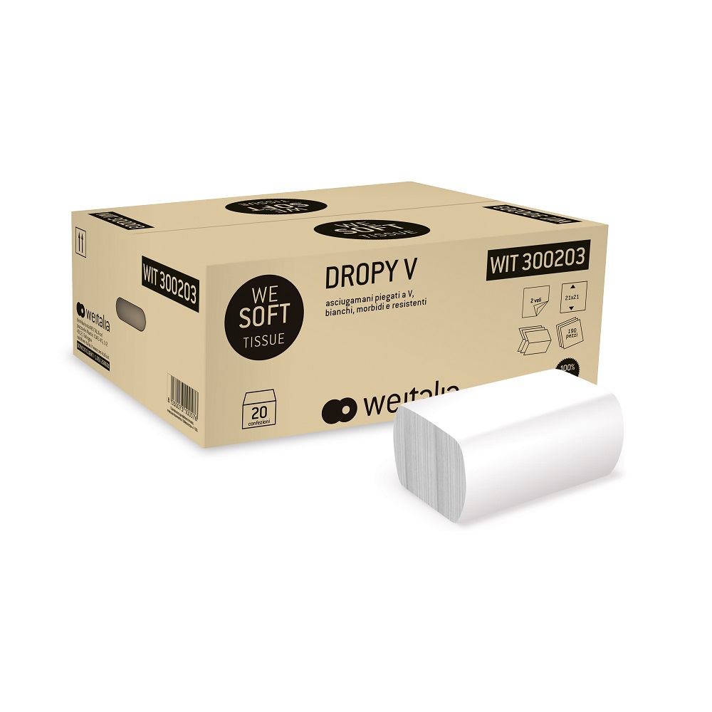 ASCIUGAMANI WE SOFT "DROPY V" 2V. PZ.3800